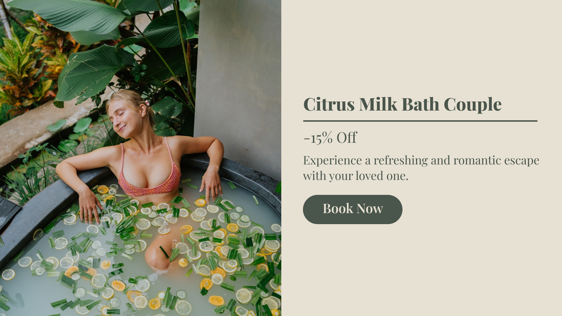 Citrus Milk Bath Couple Tlaga SPA