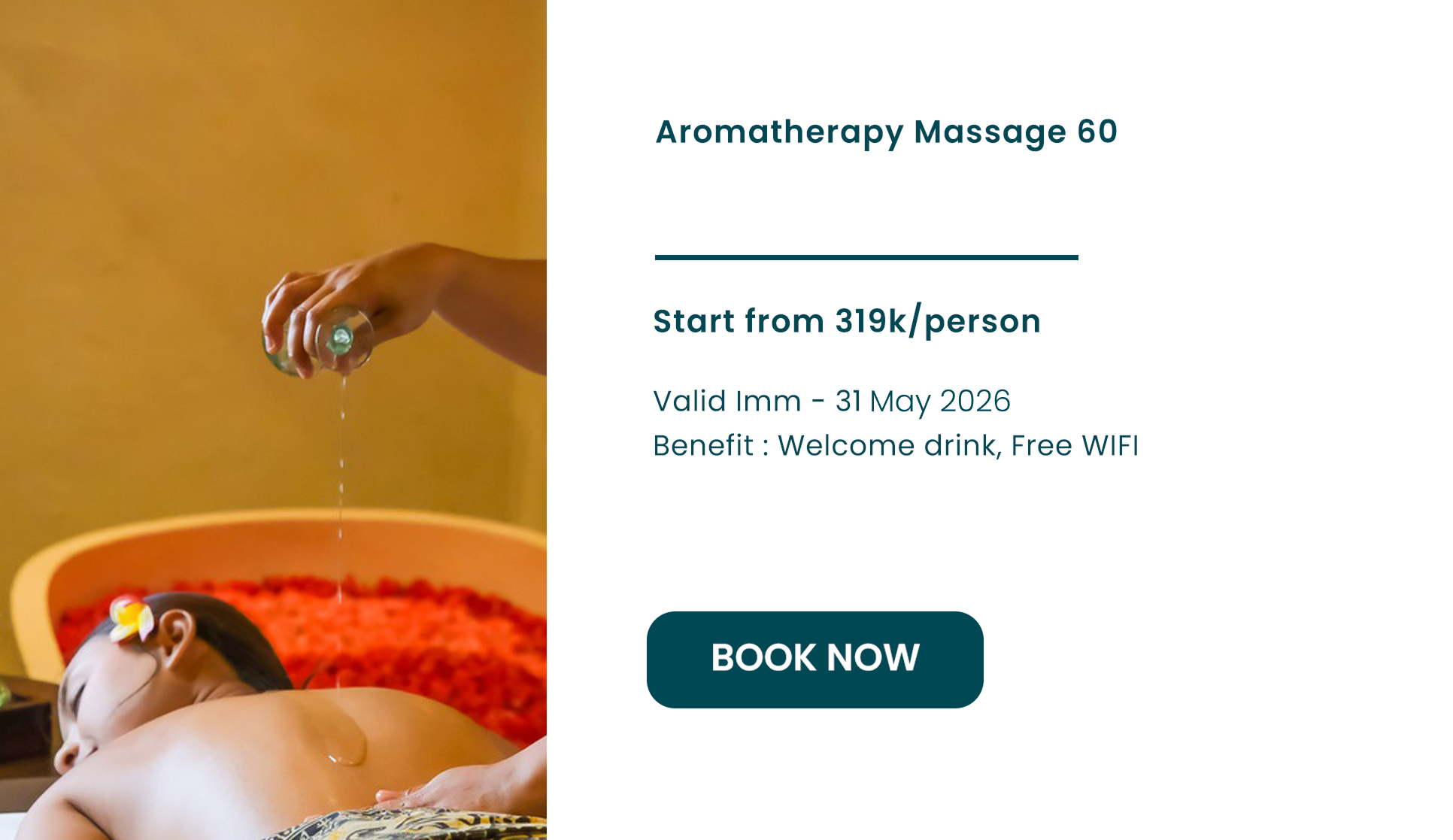 Aromatherapy Massage Frangipani SPA