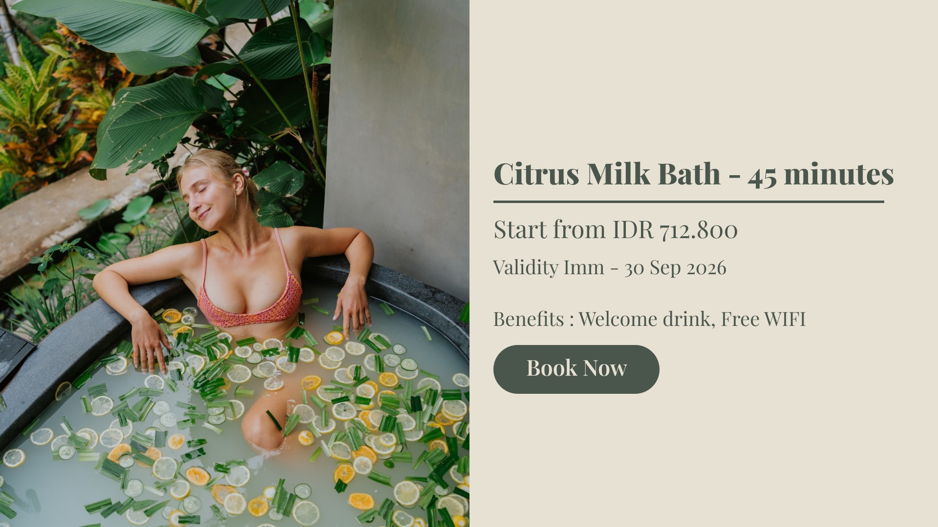 Citrus Milk Bath Couple Tlaga SPA